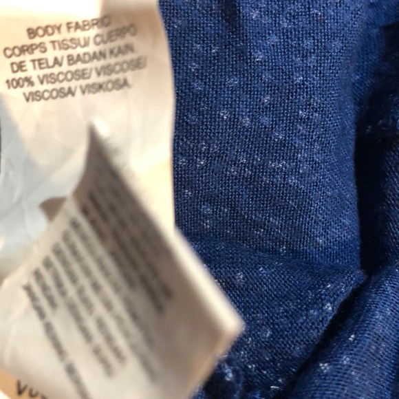 New Lucky Brand Blue Border Maxi Dress Size L - Picture 6 of 6